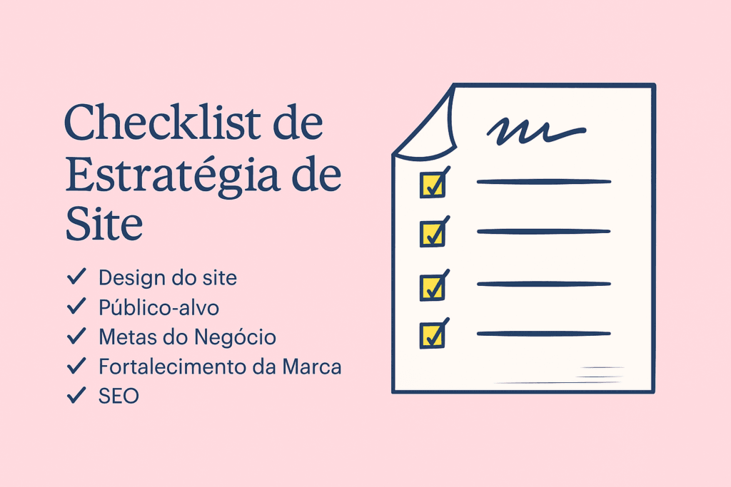 infografico de estrategia de site