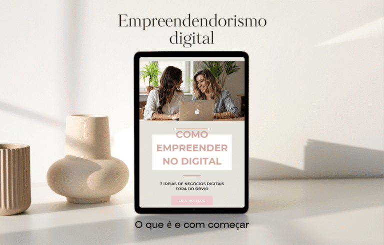 cenario minimalista com mockup de tablet
