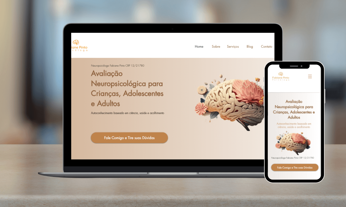 criação e personalização de site